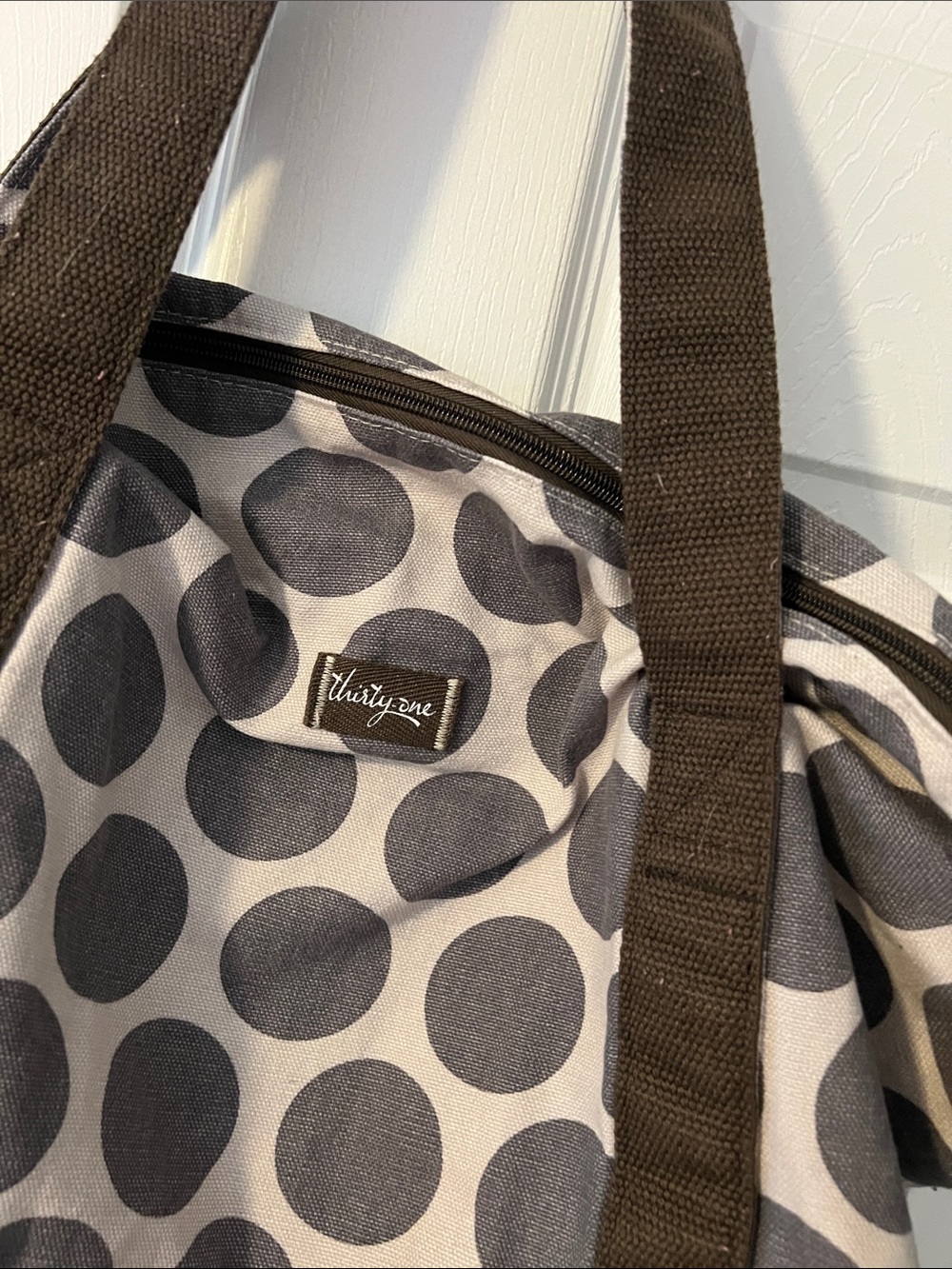 thirty-one Retro Metro Weekender - Grey Mod Dot *Barely Used*